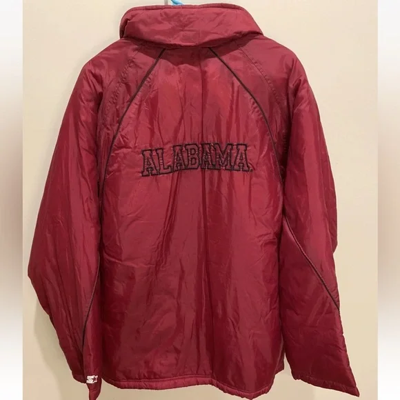 Vintage Alabama Crimson Tide Starter Hooded Jacket Men's Size M Embroidered - Picture 2 of 6